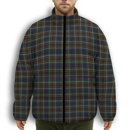 ScotsTee Shop Scottish Hyslop Hunting 2 Premium Tartan Collar Down Jacket Winter White Duck Down Plaid