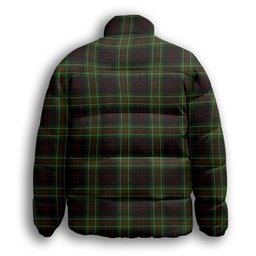 ScotsTee Shop Scottish MacDiarmid Premium Tartan Collar Down Jacket Winter White Duck Down Plaid
