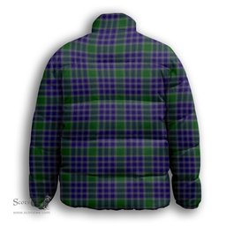 ScotsTee Shop Scottish MacDonald Lord of the Isles Hunting 2 Premium Tartan Collar Down Jacket Winter White Duck Down Plaid