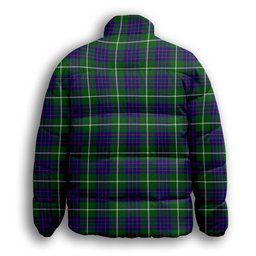 ScotsTee Shop Scottish McIntyre Hunting Modern Premium Tartan Collar Down Jacket Winter White Duck Down Plaid