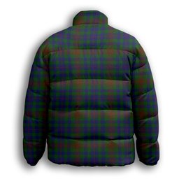 ScotsTee Shop Scottish Tennant Yules Premium Tartan Collar Down Jacket Winter White Duck Down Plaid