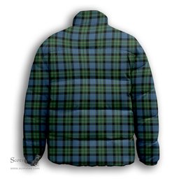 ScotsTee Shop Scottish McKay Ancient Premium Tartan Collar Down Jacket Winter White Duck Down Plaid