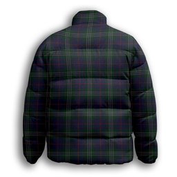 ScotsTee Shop Scottish Hardie Premium Tartan Collar Down Jacket Winter White Duck Down Plaid