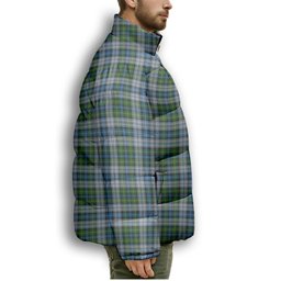 ScotsTee Shop Scottish McNeil Dress Premium Tartan Collar Down Jacket Winter White Duck Down Plaid