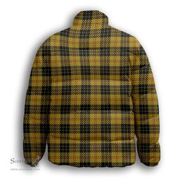 ScotsTee Shop Scottish McLeod Premium Tartan Collar Down Jacket Winter White Duck Down Plaid