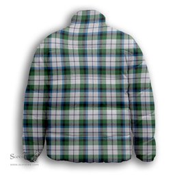 ScotsTee Shop Scottish McNachten Dress Ancient Premium Tartan Collar Down Jacket Winter White Duck Down Plaid