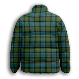 ScotsTee Shop Scottish Paterson Ancient Premium Tartan Collar Down Jacket Winter White Duck Down Plaid