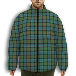 ScotsTee Shop Scottish Paterson Ancient Premium Tartan Collar Down Jacket Winter White Duck Down Plaid