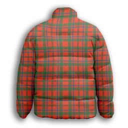 ScotsTee Shop Scottish Munro Ancient Premium Tartan Collar Down Jacket Winter White Duck Down Plaid