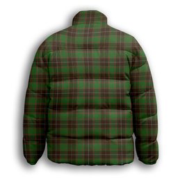 ScotsTee Shop Scottish McPhee Hunting Ancient Premium Tartan Collar Down Jacket Winter White Duck Down Plaid