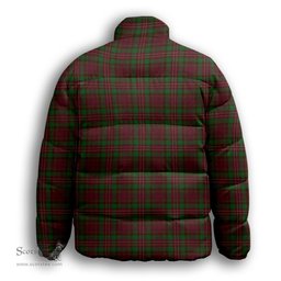 ScotsTee Shop Scottish Leighton Premium Tartan Collar Down Jacket Winter White Duck Down Plaid