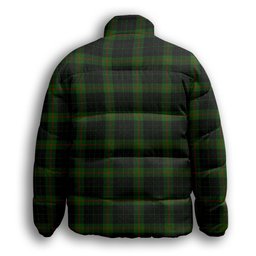 ScotsTee Shop Scottish Gunn VS Premium Tartan Collar Down Jacket Winter White Duck Down Plaid