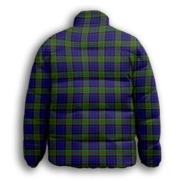 ScotsTee Shop Scottish Newman SC Premium Tartan Collar Down Jacket Winter White Duck Down Plaid