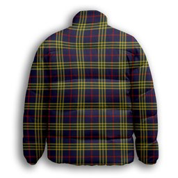 ScotsTee Shop Scottish Yen, Alexander Premium Tartan Collar Down Jacket Winter White Duck Down Plaid