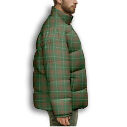 ScotsTee Shop Scottish O'Neill Australia Premium Tartan Collar Down Jacket Winter White Duck Down Plaid