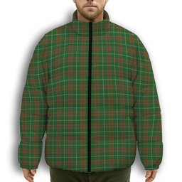 ScotsTee Shop Scottish O'Neill Australia Premium Tartan Collar Down Jacket Winter White Duck Down Plaid