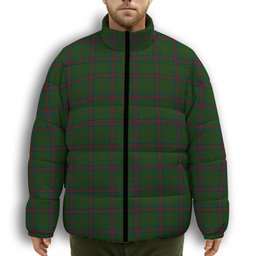 ScotsTee Shop Scottish Loton Premium Tartan Collar Down Jacket Winter White Duck Down Plaid