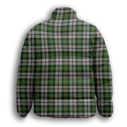 ScotsTee Shop Scottish Madewell Dress Premium Tartan Collar Down Jacket Winter White Duck Down Plaid