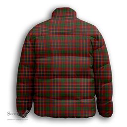 ScotsTee Shop Scottish Innes Premium Tartan Collar Down Jacket Winter White Duck Down Plaid