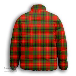 ScotsTee Shop Scottish Turnbull SC Premium Tartan Collar Down Jacket Winter White Duck Down Plaid