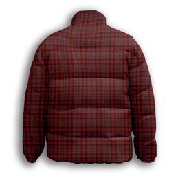 ScotsTee Shop Scottish MacAlister 1831 Premium Tartan Collar Down Jacket Winter White Duck Down Plaid