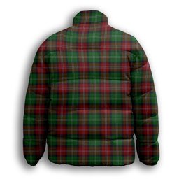 ScotsTee Shop Scottish Sawyer Premium Tartan Collar Down Jacket Winter White Duck Down Plaid