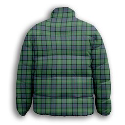 ScotsTee Shop Scottish McThomas Ancient Premium Tartan Collar Down Jacket Winter White Duck Down Plaid