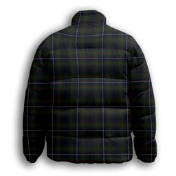 ScotsTee Shop Scottish Humphries Premium Tartan Collar Down Jacket Winter White Duck Down Plaid