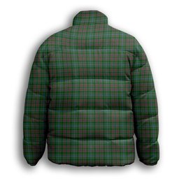 ScotsTee Shop Scottish Ralston USA Premium Tartan Collar Down Jacket Winter White Duck Down Plaid