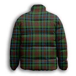 ScotsTee Shop Scottish MacDuff Hunting Ancient Premium Tartan Collar Down Jacket Winter White Duck Down Plaid