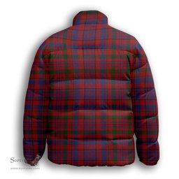 ScotsTee Shop Scottish Murray of Tullibardine Premium Tartan Collar Down Jacket Winter White Duck Down Plaid