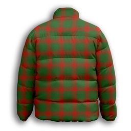 ScotsTee Shop Scottish Middleton Ancient Premium Tartan Collar Down Jacket Winter White Duck Down Plaid