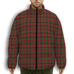 ScotsTee Shop Scottish Nicolson Inverness Tweed Mill Co Ltd Premium Tartan Collar Down Jacket Winter White Duck Down Plaid