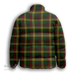 ScotsTee Shop Scottish McMillan Ancient Premium Tartan Collar Down Jacket Winter White Duck Down Plaid