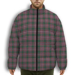 ScotsTee Shop Scottish McFarland Hunting Modern Premium Tartan Collar Down Jacket Winter White Duck Down Plaid