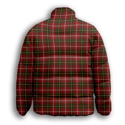 ScotsTee Shop Scottish Thirkill Dalgliesh Premium Tartan Collar Down Jacket Winter White Duck Down Plaid