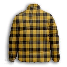 ScotsTee Shop Scottish MacLeod of Lewis Ancient SC Premium Tartan Collar Down Jacket Winter White Duck Down Plaid