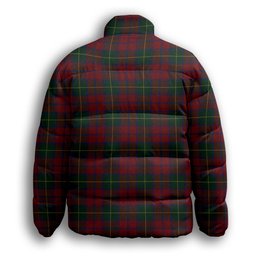 ScotsTee Shop Scottish McCarthy Old Premium Tartan Collar Down Jacket Winter White Duck Down Plaid