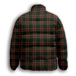 ScotsTee Shop Scottish Moran Family Ubique Premium Tartan Collar Down Jacket Winter White Duck Down Plaid