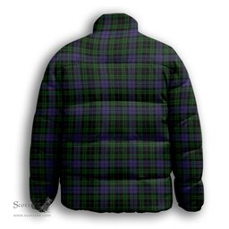 ScotsTee Shop Scottish Keith McCormick Premium Tartan Collar Down Jacket Winter White Duck Down Plaid