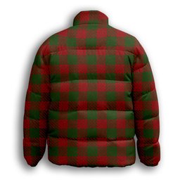 ScotsTee Shop Scottish Wilsons 099 Premium Tartan Collar Down Jacket Winter White Duck Down Plaid