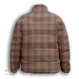 ScotsTee Shop Scottish Jardine of Castlemilk Ancient Premium Tartan Collar Down Jacket Winter White Duck Down Plaid