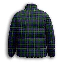 ScotsTee Shop Scottish MacKenzie Modern #2 Premium Tartan Collar Down Jacket Winter White Duck Down Plaid