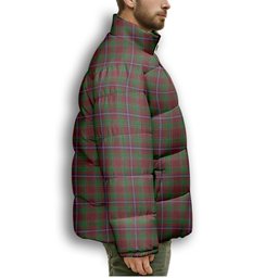 ScotsTee Shop Scottish Leach 1995 Premium Tartan Collar Down Jacket Winter White Duck Down Plaid