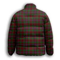 ScotsTee Shop Scottish Leach 1995 Premium Tartan Collar Down Jacket Winter White Duck Down Plaid