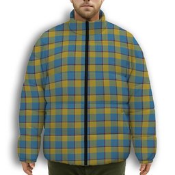 ScotsTee Shop Scottish Oliver Dress Pink Premium Tartan Collar Down Jacket Winter White Duck Down Plaid