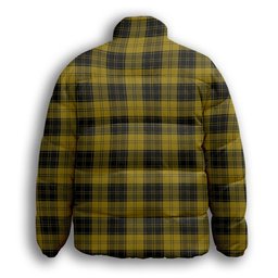 ScotsTee Shop Scottish MacLachlan 4 Premium Tartan Collar Down Jacket Winter White Duck Down Plaid