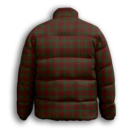 ScotsTee Shop Scottish MacDonell of Keppoch 3 Premium Tartan Collar Down Jacket Winter White Duck Down Plaid