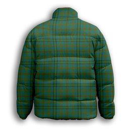 ScotsTee Shop Scottish Moncrieff of Atholl Ancient Premium Tartan Collar Down Jacket Winter White Duck Down Plaid