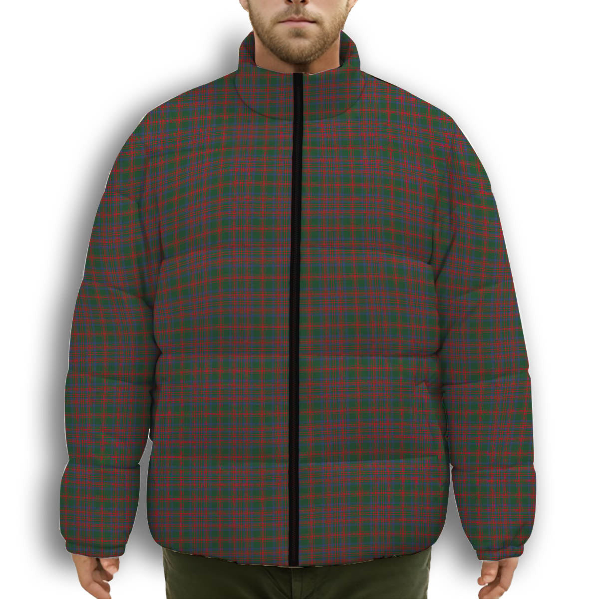 ScotsTee Shop Scottish Matheson Hunting STS incomplete sett Premium Tartan Collar Down Jacket Winter White Duck Down Plaid